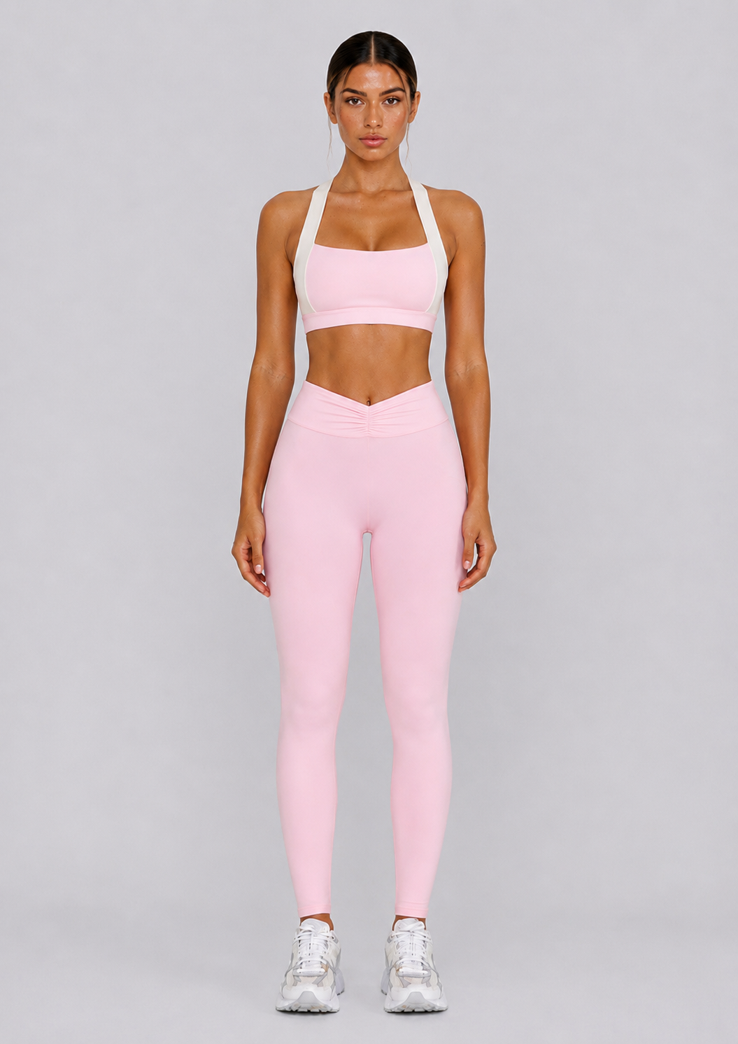 Form Contrast Sports Bra | Pink