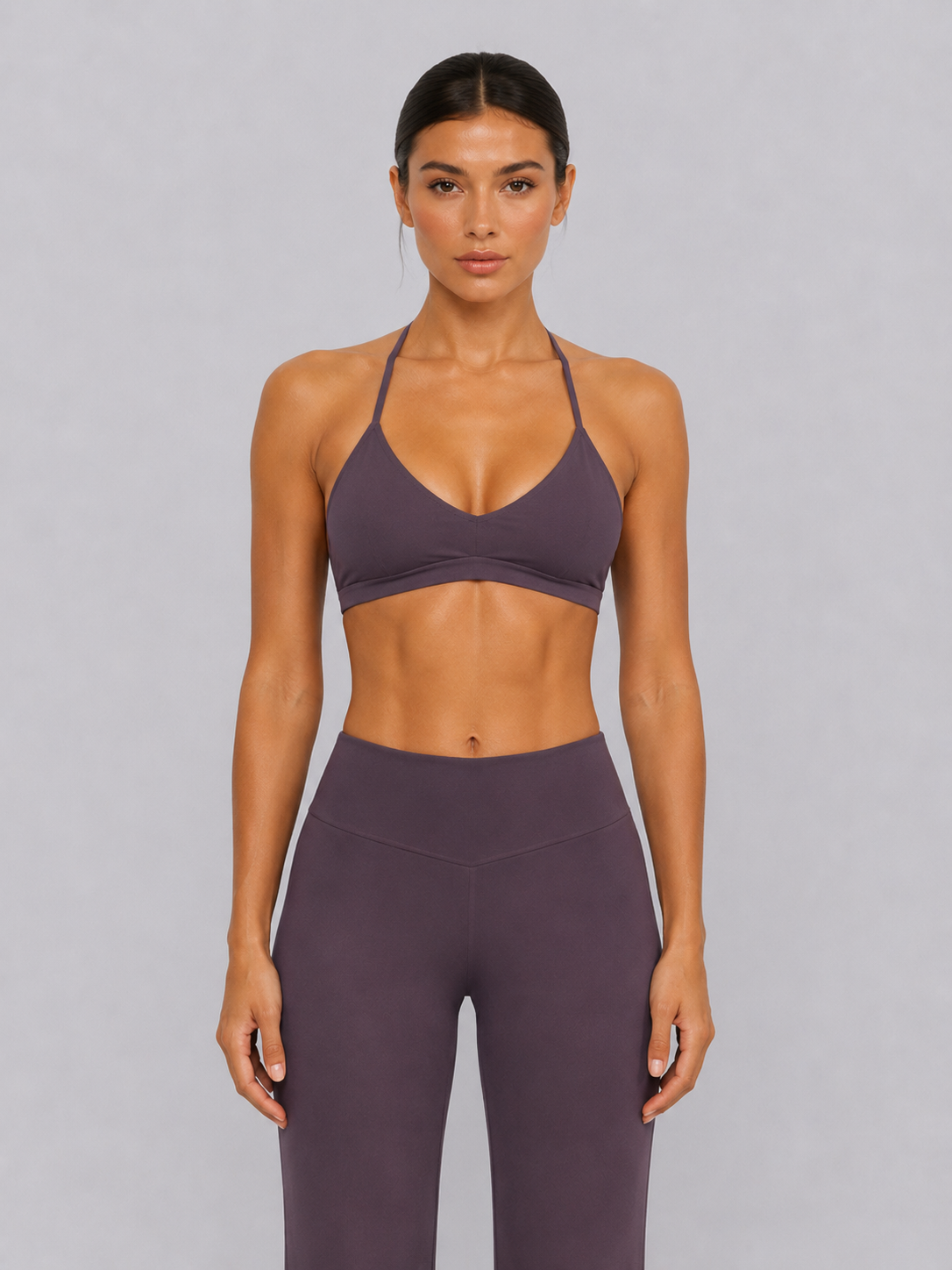 Gia Sports Bra | Purple Grey