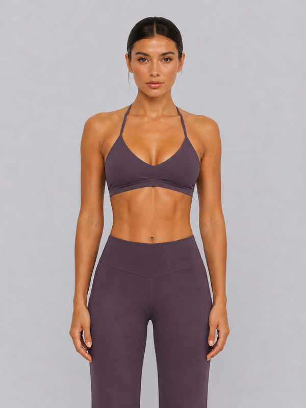 Gia Sports Bra | Purple Grey