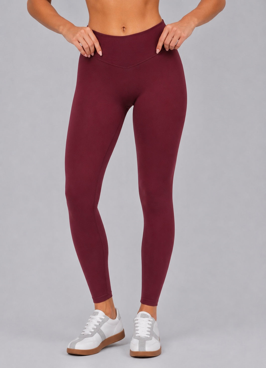 Kimi Invisible Scrunch Leggings | Burgundy