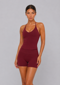 Kimi Halter Tank | Burgundy