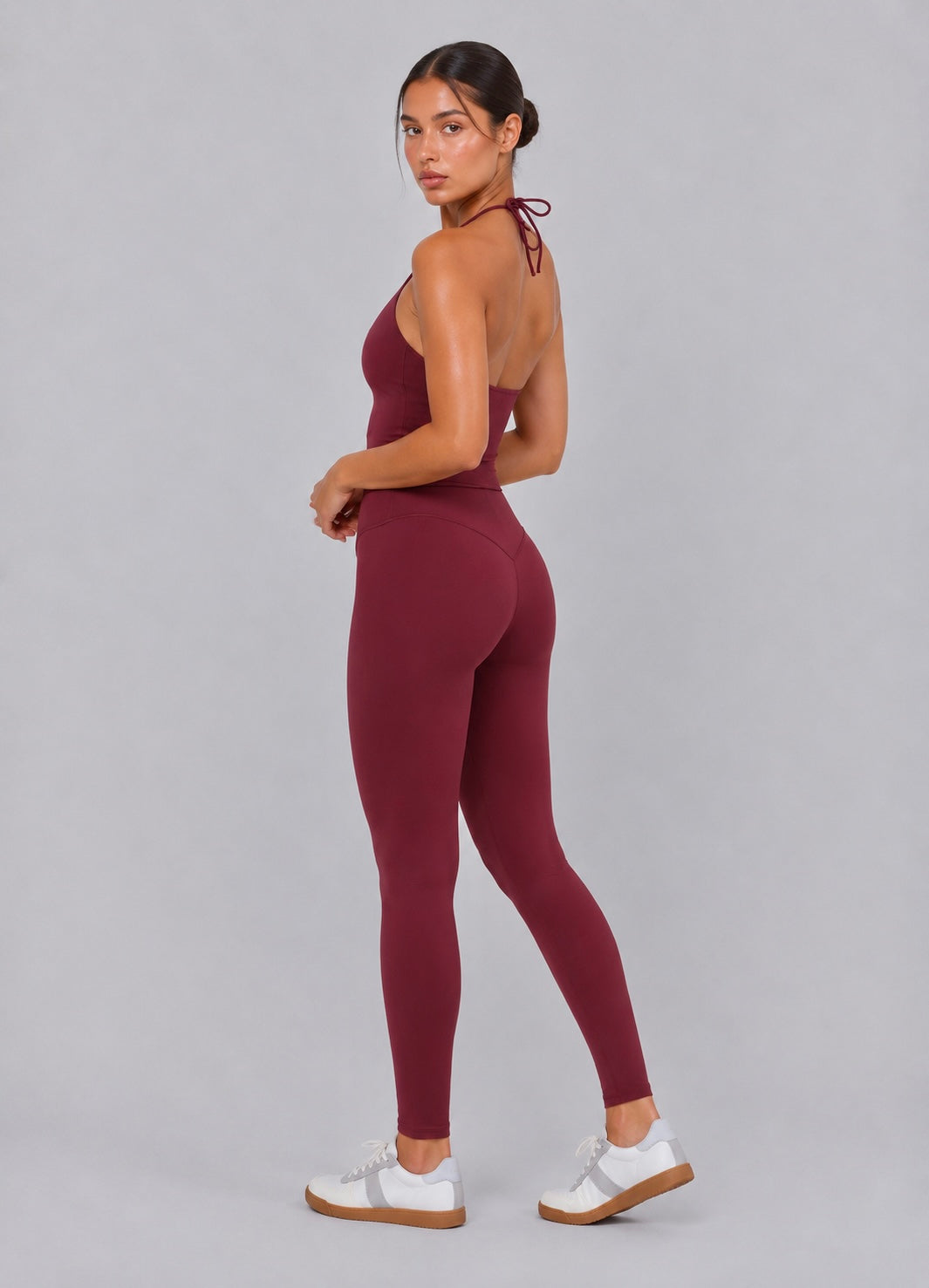 Kimi Halter Tank | Burgundy