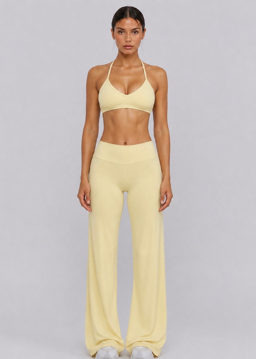Gia Straight Leg Pants | Buttery Yellow