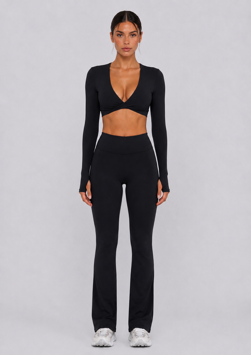 Flow Flared Pants | Black