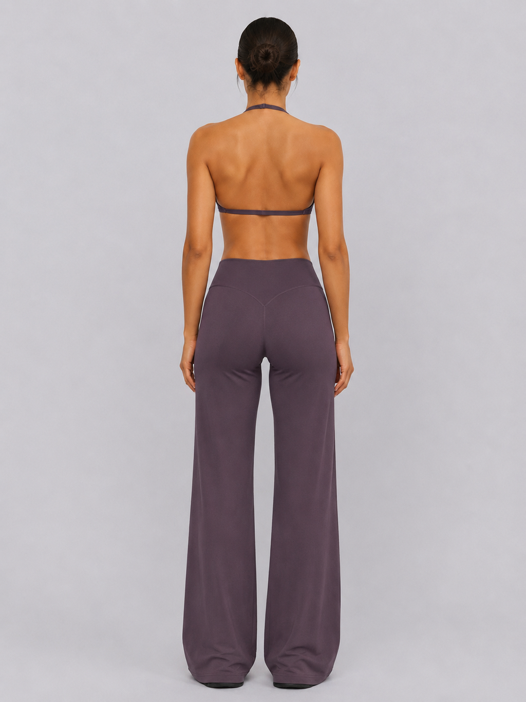 Gia Straight Leg Pants | Purple Grey