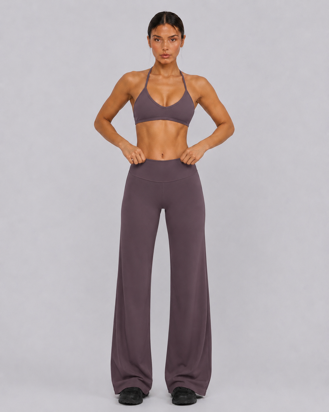 Gia Sports Bra | Purple Grey