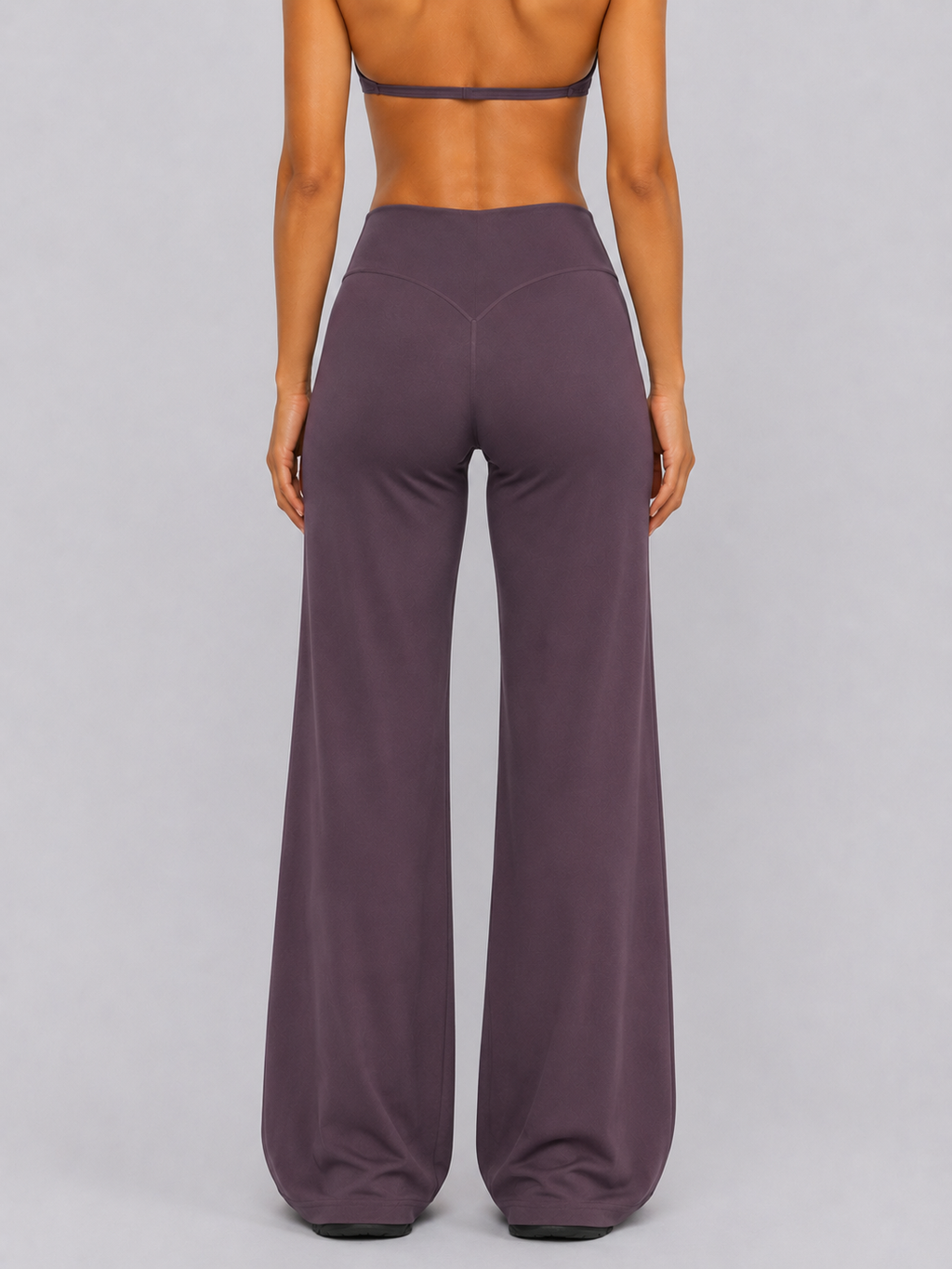 Gia Straight Leg Pants | Purple Grey