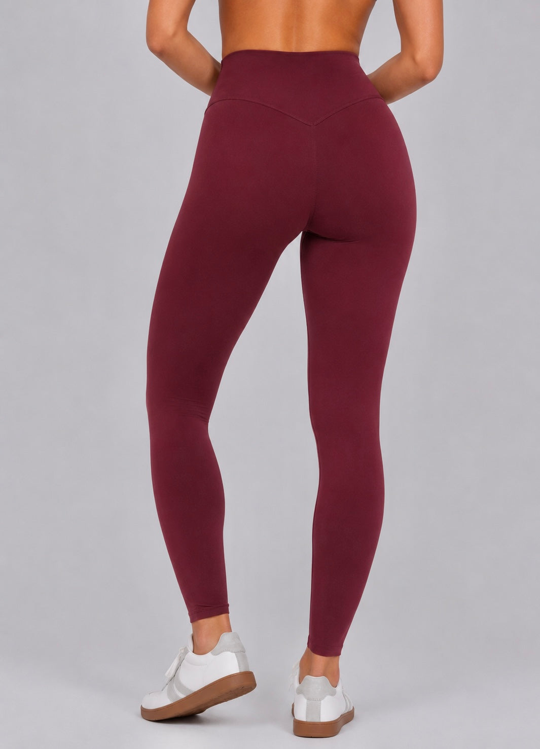 Kimi Invisible Scrunch Leggings | Burgundy