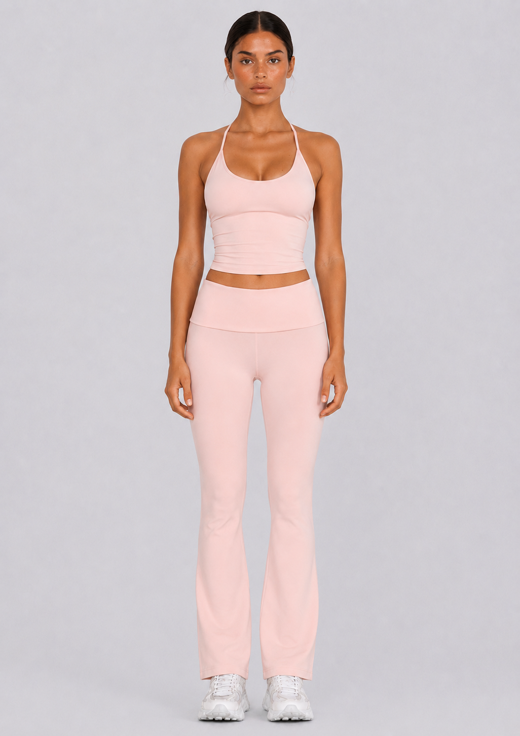 Halter Tie Tank | Blush