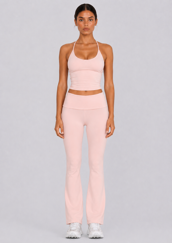 Jersey Flare Pants | Blush