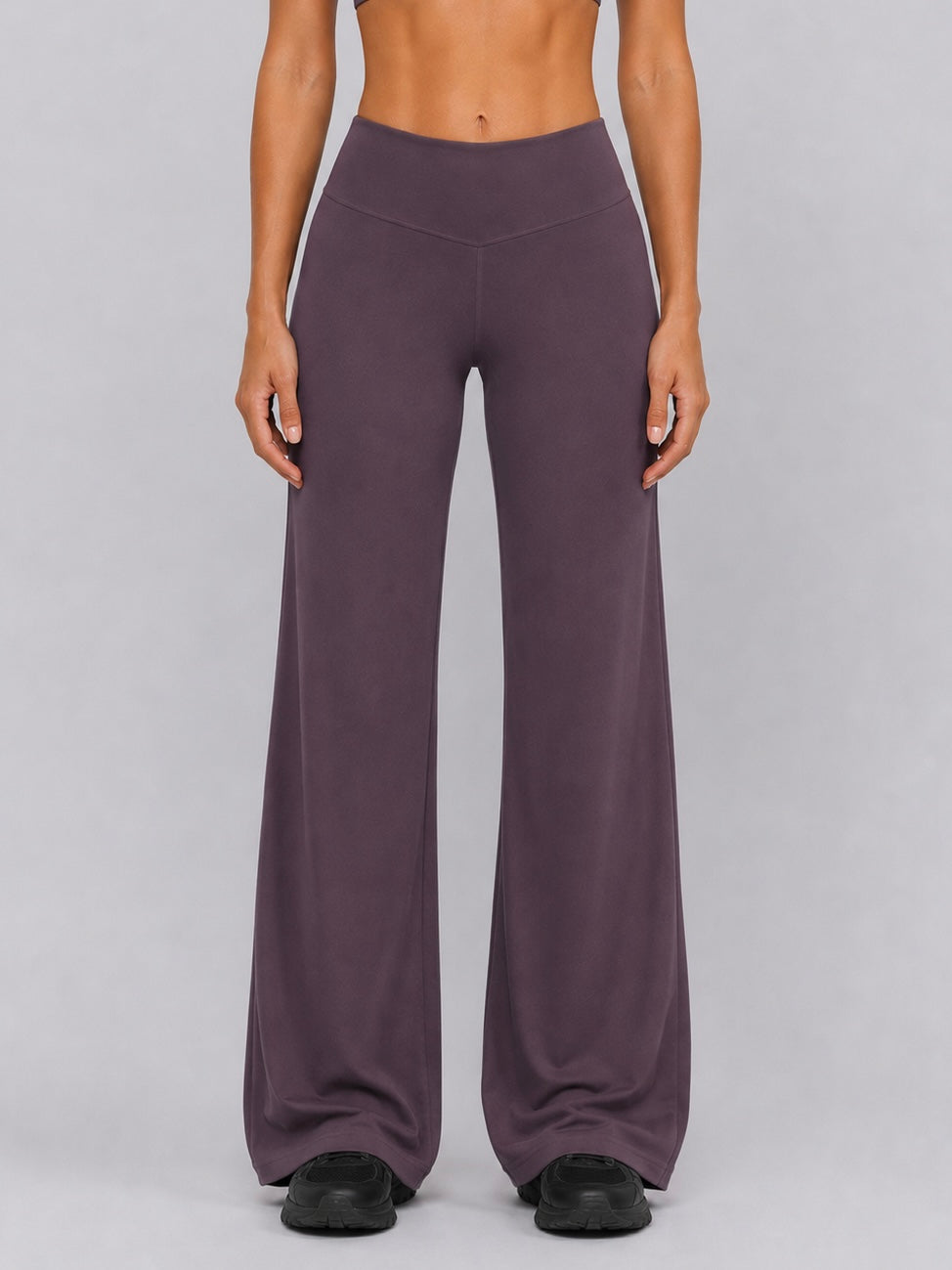 Gia Straight Leg Pants | Purple Grey