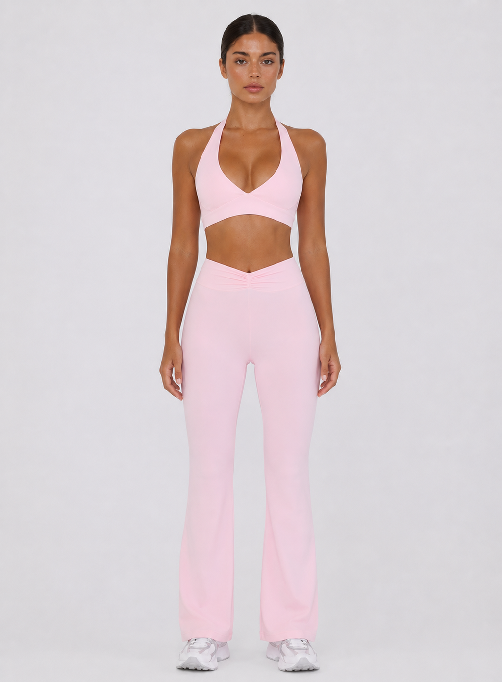 Form Ruched Flared Pants | Pink
