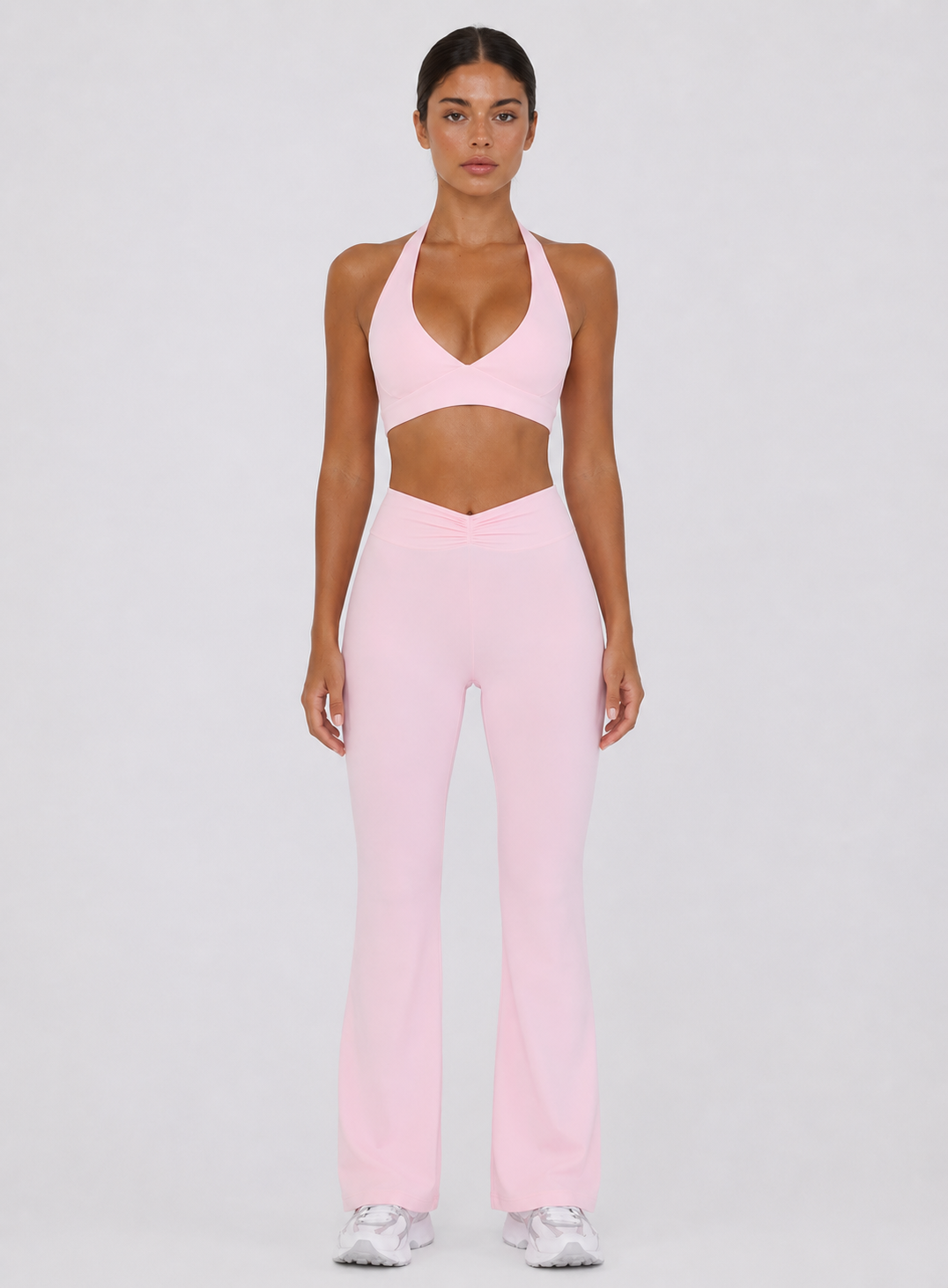 Form Ruched Flared Pants | Pink