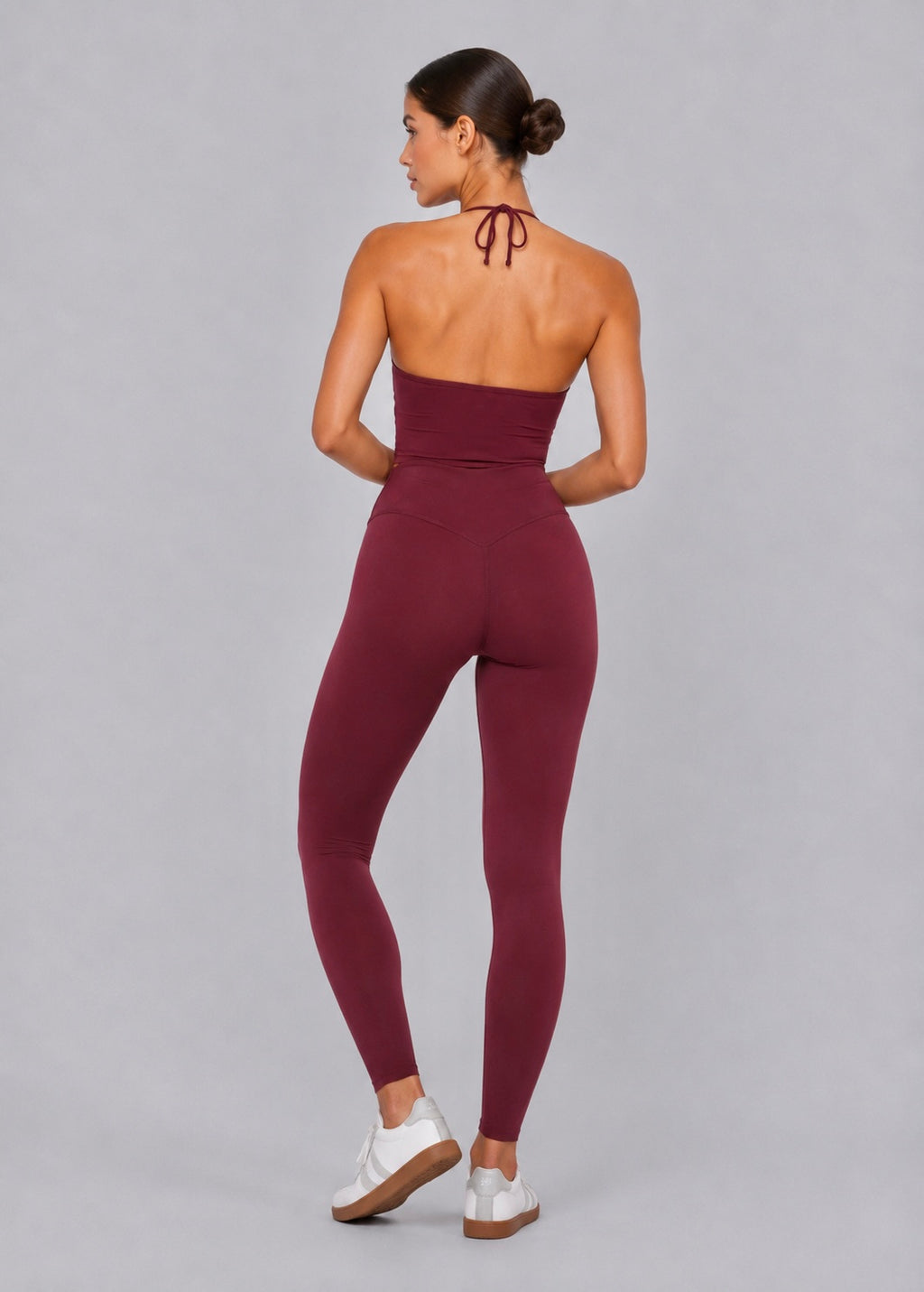 Kimi Halter Tank | Burgundy