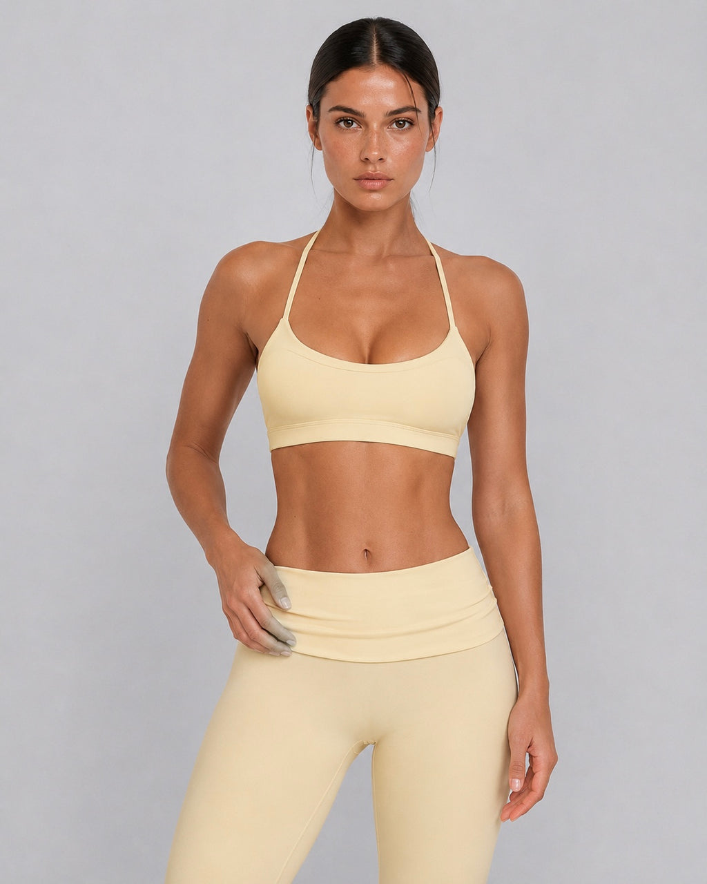 NaluScuplt Sports Bra | Buttery Yellow