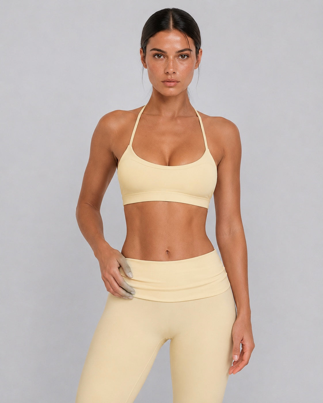 NaluScuplt Sports Bra | Buttery Yellow